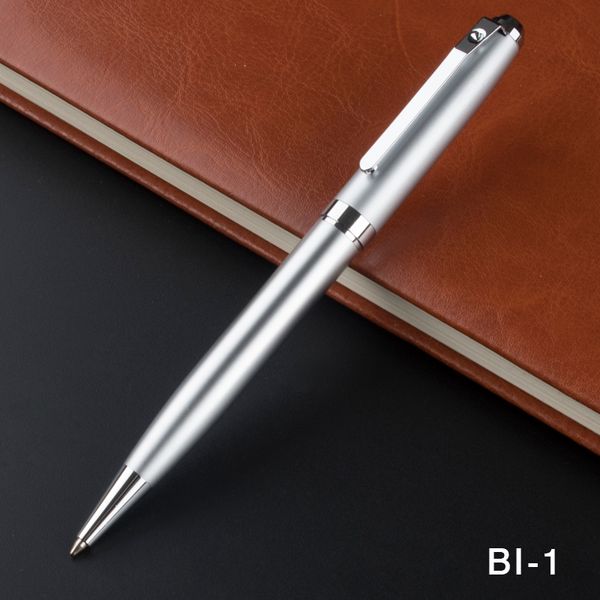 

monte mount executive silver black refill metal ballpoint pen stationery school&office writing pen, Blue;orange