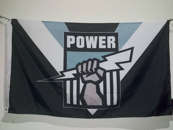 2020 Port Adelaide Power Flag 90 X 150 Cm Polyester Afl
