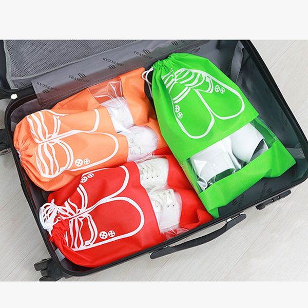 

оптовая шнурок луч карманы обувь сумки для хранения женщин мужчин и детей пылезащитный чехол обувь сумки путешествия луч порт обувь сумки дл