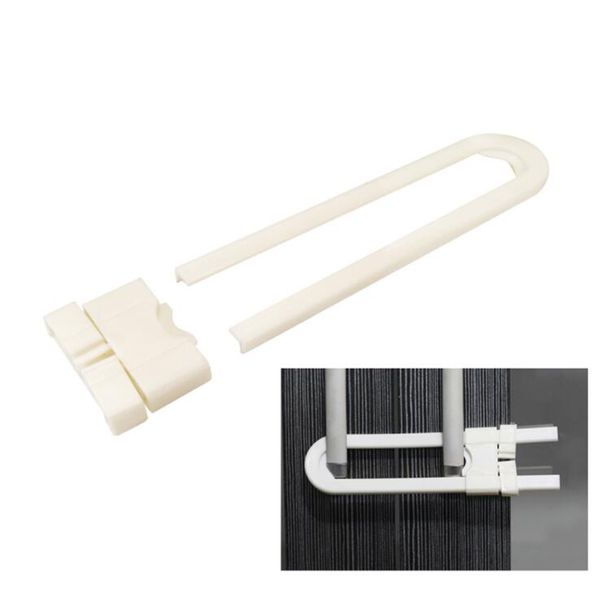 

4pcs plastic u shape baby safety lock adjustable kids child infant care cabinet cupboard door security protection locking locks