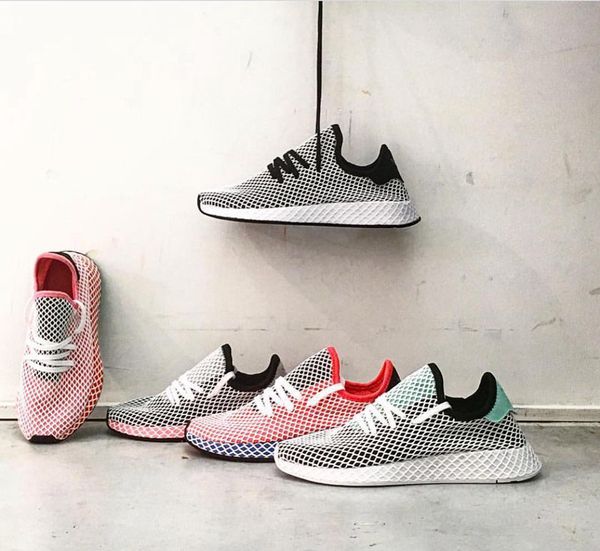 

2018 Новый дизайнер Deerupt Runner Pharrell Williams Теннис Мужские женские кроссовки Кроссовки TUBULAR SHADOW KNIT Модные спортивные кроссовки