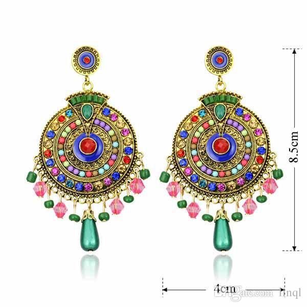 

bohemia wind manufacturers design foreign trade ring earrings, Golden;silver