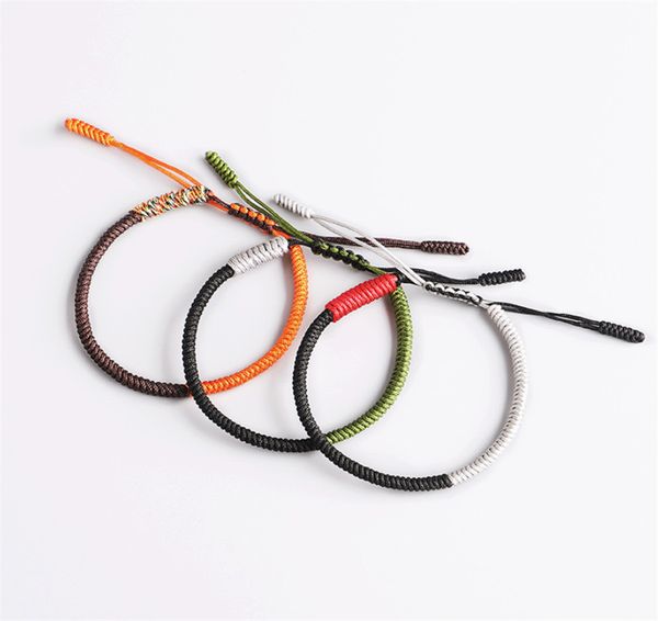 

multi color tibetan buddhist good lucky braid bracelet and bangle for women and men handmade knots rope bracelet prayer jewelry, Golden;silver