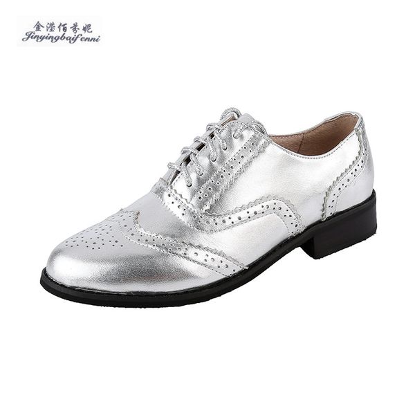 

vintage bullock oxford shoes for women lace-up full grain leather female casual leather shoes brown flat sapatos mulher, Black
