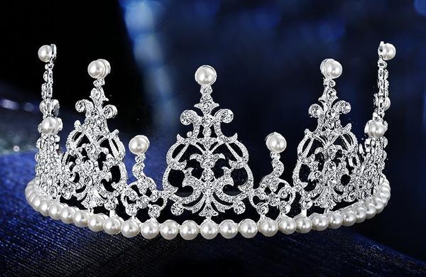 Bridal Jewelry Pearls Crown Decorations Birthday Gifts Baked