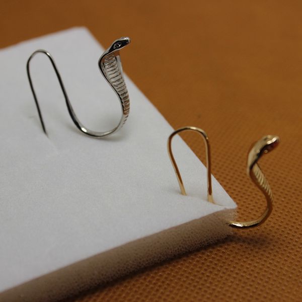 

punk vintage design funny geometric snake drop earrings exaggeration dangle earrings fashion jewelry for women gift, Silver