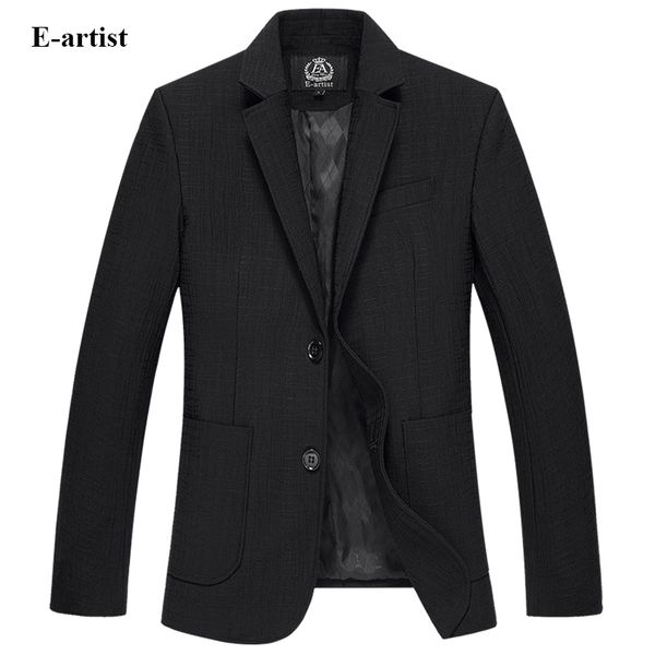 

e-artist men's slim fit business casual pleated blazer jackets suit coats male outwear overcoats for spring autumn x65, White;black