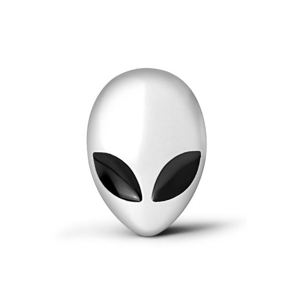 

3d metal alien car side fender rear trunk emblem badge sticker decals for universal cars moto bike decorative accessories