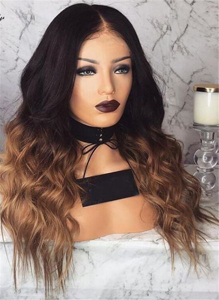 Ombre 1b 30human Hair Wig For White Women Ombre Human Hair Wigs