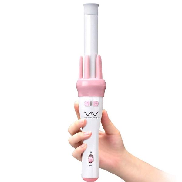 

automatic curling wand ceramic hair curler professional hair curling iron,pink