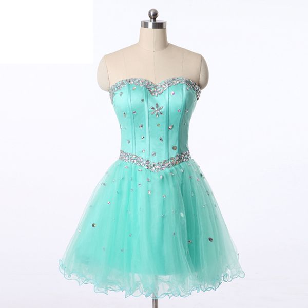 2018 Neue sexy kurze Mint-Abschlussballkleider Chiffon A-Linie Plus Size bodenlang formelles Abendkleid Homecoming Partykleid QC1143