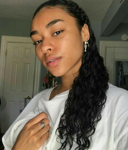 

100% human natural hair ponytails long curly drawstring clips ponytai hair extension for black woman big pony tailstesn 1b color