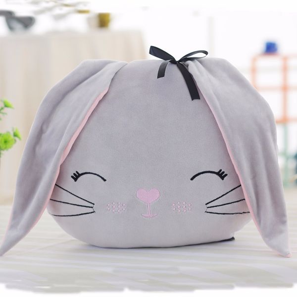 

simulation couple rabbit head doll cute rabbit head plush toy pillow cartoon rabbit head pillow
