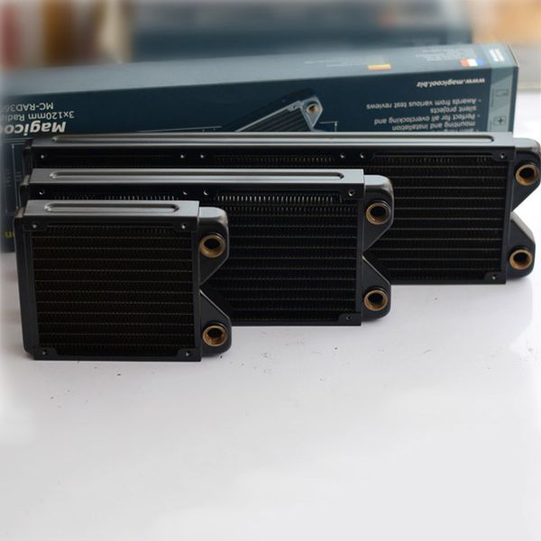 

MAGICOOL Water Cooling Radiator Single Row Water Cooled Radiator 120 240 360 Heat Exchanger Pure Copper Heat Sink for Water Cooling Kits