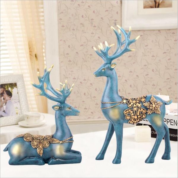 

красивая пара маленький олень украшения украшения миниатюрная фигурка игрушки статуи животных европейский современное искусство ремесла дома
