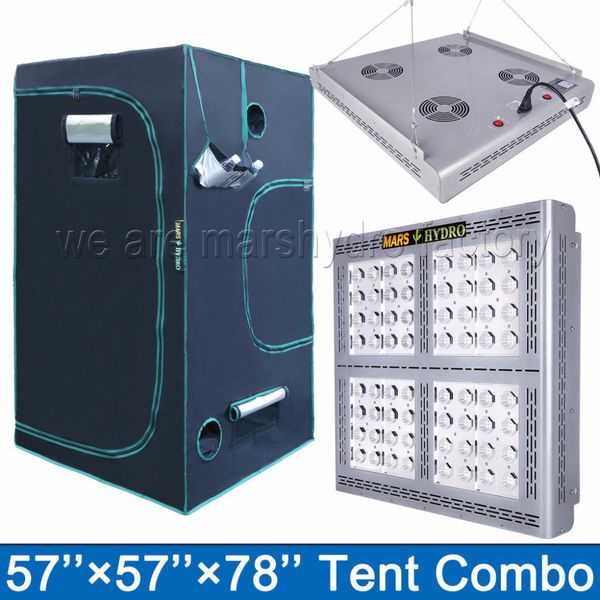 

mars hydro proii epistar 320 full spectrum led grow light+ 57''x57''x78''(150x150x200cm) grow tent hut