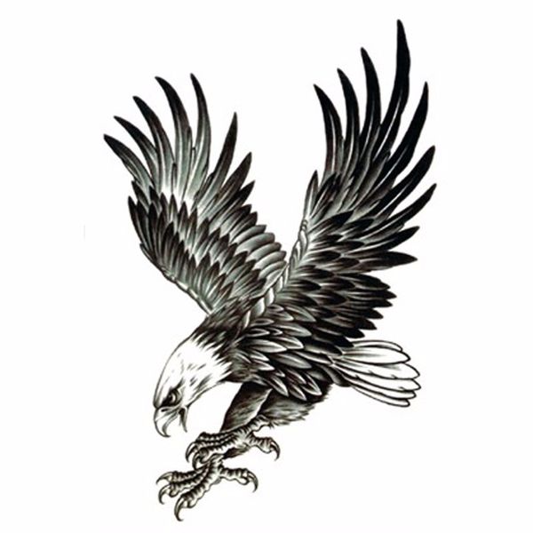Cool Eagle Tattoo For Men Waterproof Temporary Tattoos Water Transfer Stickers On The Body Fake Tatoo Sleeves Fake Tattoos Fake Tattoos Online Flower