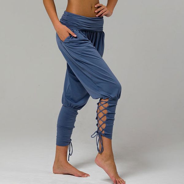 

new women harem pants leggings baggy aladdin boho hippy pants criss cross jogger solid high waist trousers comfy, Black;white