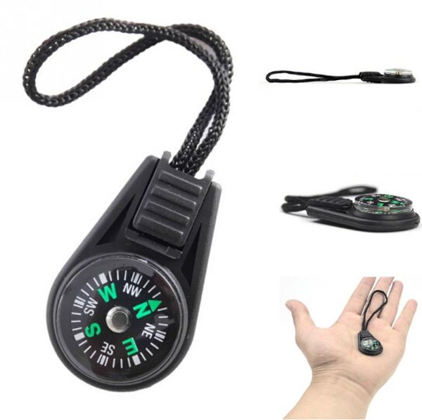 

mini compass with rope pendant small compass wild survival equipment outdoor products as gifts for camping caving hiking hiker with sling