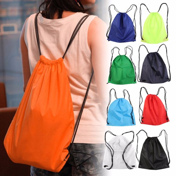 

39*33.5cm school drawstring duffle bag sports gym swim dance shoe waterproof backpack travel string bag carry handles