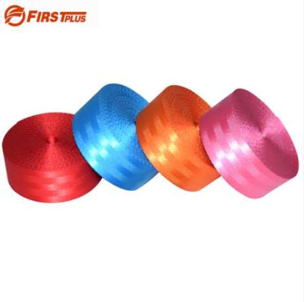

polyester seat belt webbing strap thicken 3pt car seat stroller safety belt harness backpack belt straps fashion color ribbon