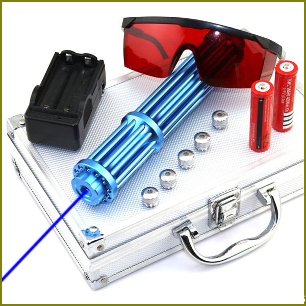 

nbx3-ii 450nm adjustable focus blue laser pointer with batteries& charger&goggles