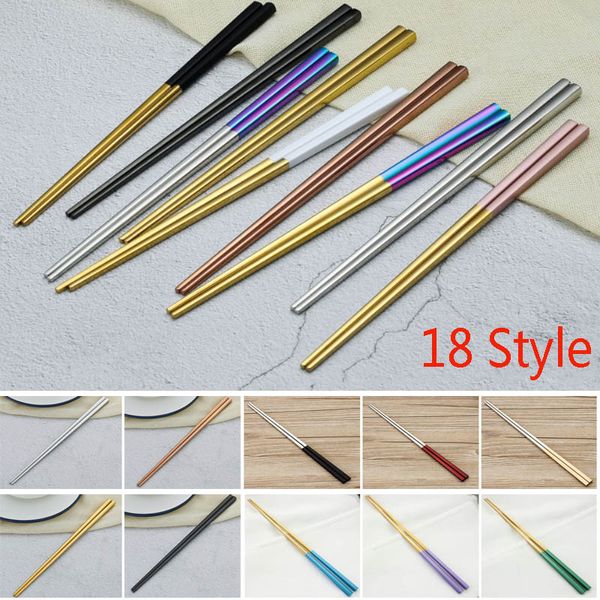 

304 из нержавеющей стали палочки для бара ресторан кухонные принадлежности золото черный серебро палочки для еды рождественская вечеринка по