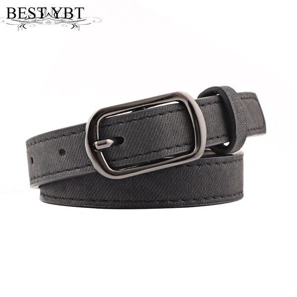 

ybt women belt imitation leather alloy pin buckle belt cowboys outdoor business affaris selling, Black;brown