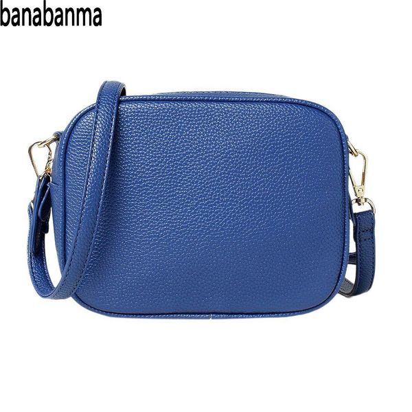 

banabanma lady small fashion shoulder bag simple style small square crossbody bag pu leather women messenger satchel zk50