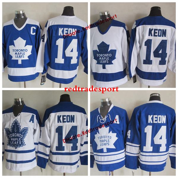 

vintage toronto maple leafs dave keon hockey jerseys home blue mens classic #14 dave keon stitched hockey shirts a patch, Black;red