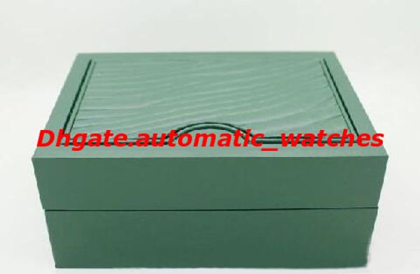 

super quality luxury watch brand new green original box papers mens gift watches boxes leather bag card 0.8kg for role x watch box, Black;blue