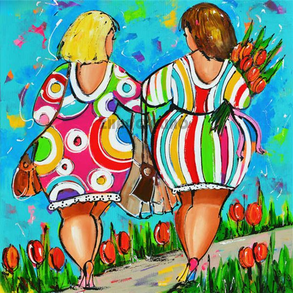 

мозаика украшения дома людей тучных женщин diy алмазов картина вышивки крестом комплект горный хрусталь полный алмазов вышивка squareround y