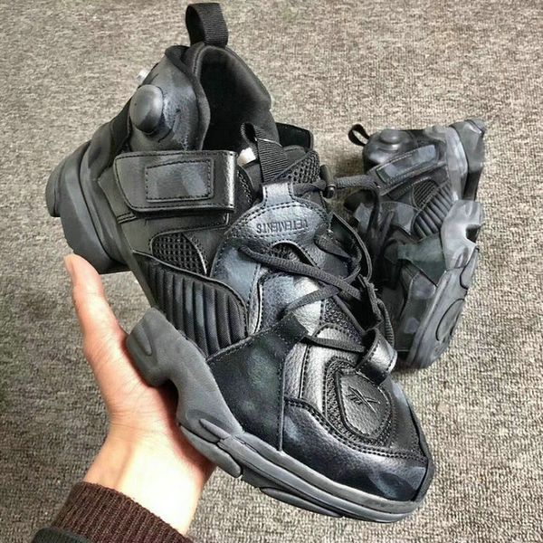 

Originals Reebok x Vetements 17 jointly Genetically Modified Pump Sneakers Men Women Inflation running shoes Size 36-44