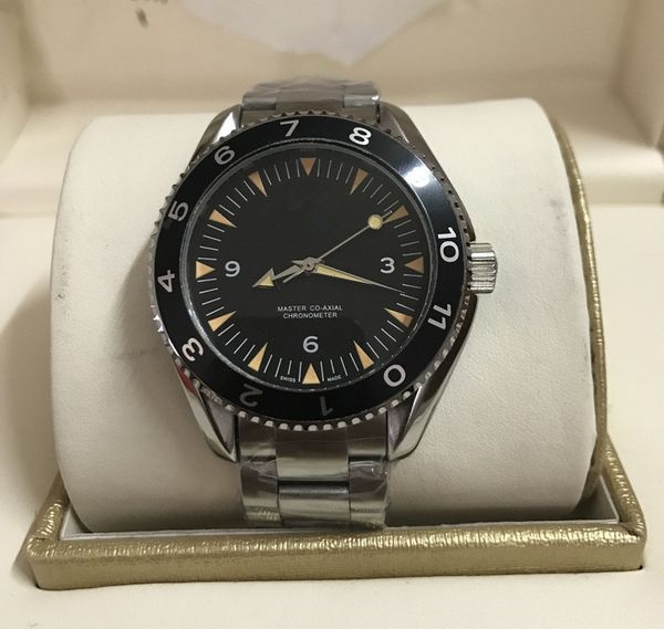 

Luxury mechanical men 300 Master Co-Axial 41mm Automatic Gents Watches James Bond 007 Spectre Mens Sports Chronometer Watch Wristwatch