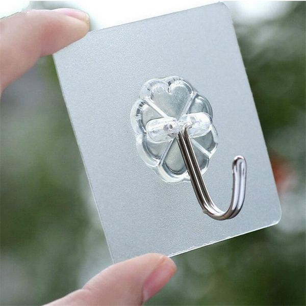 2019 Adhesive Hooks Kitchen Wall Hooks Heavy Duty Nail Free Sticky Hangers With Stainless Hooks Utility Towel Bath Ceiling Hook 0354 From Luckies