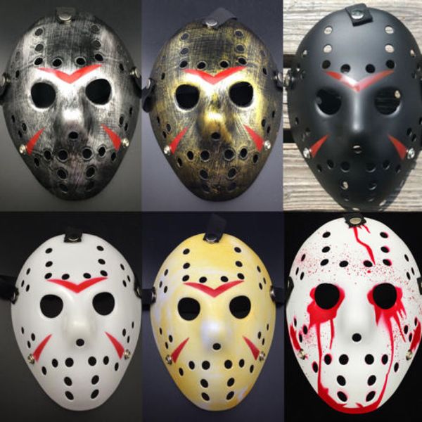

2018 new fashion jason voorhees friday the 13th horror movie hockey mask halloween cosplay porous