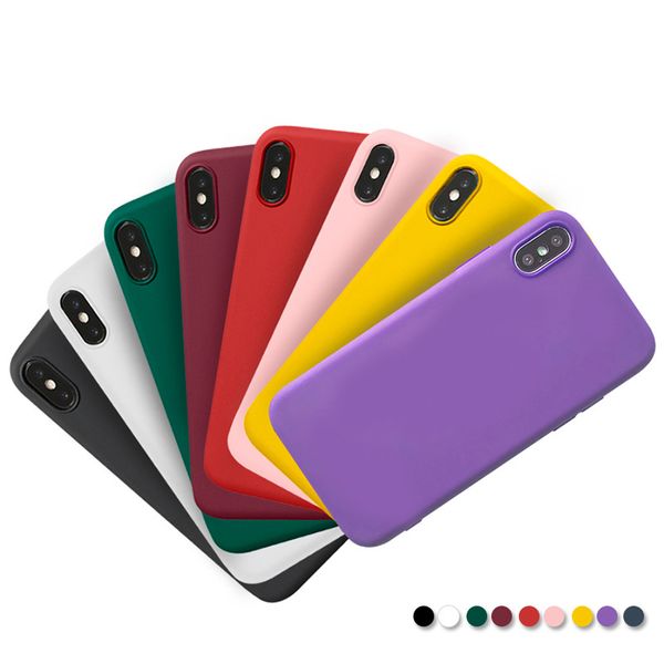 cell phone cases fashion solid color tpu mobile protect cover anti slip cellphone shell for xs max personalized cell phone case waterproof cell phone anti cell phone