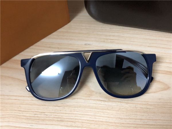 

men pilot evidence sunglasses blue frame silver grey lenes fashion brand sunglasses driving glasses eyewear new with case, White;black