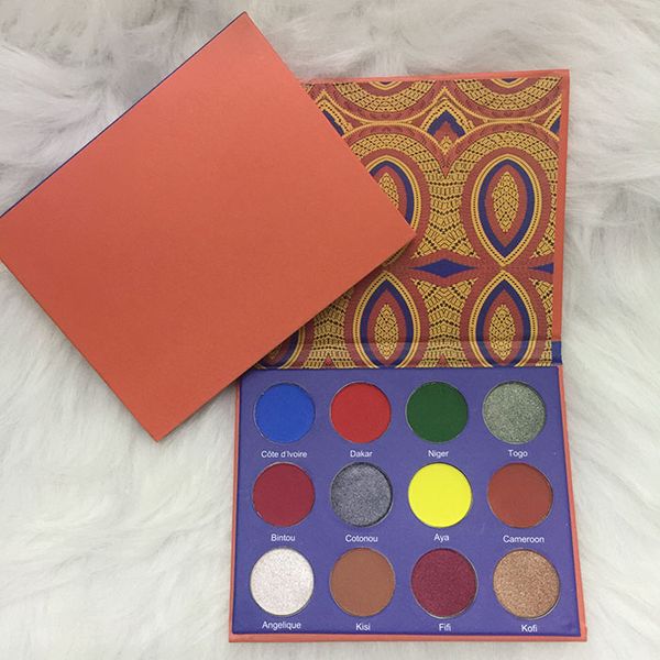 

Makeup 12 color eye hadow palette pre ed glitter eye hadow co metic dhl hipping