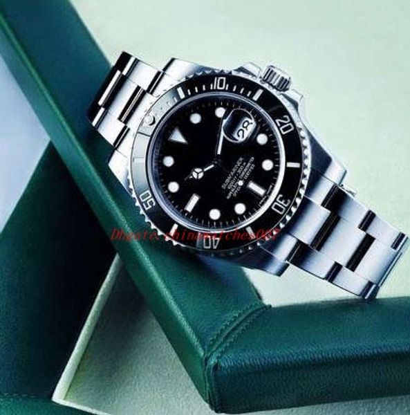 

Free gift box Luxury watch luxury black ceramic bezel dial 116610 16610 116610LV stainless steel bracelet automatic men's watch