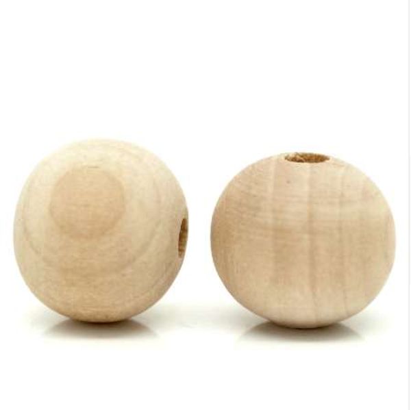 

100pcs natural ball wood spacer beads for jewelry making diy accessories for bracelets necklace 14x13mm wooden beads for jewelry, Black
