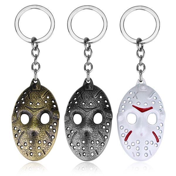 

horror movie friday the 13th necklace hockey killer jason mask pendant necklace fashion men boys link chain neck lace collier, Silver