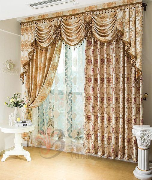 

wholesale-jacquard fashion luxury home quality finished product room curtain new arrival
