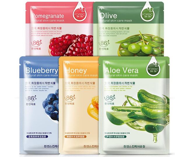 

skin care natural plant facial mask sheets moisturizing oil control blackhead remover wrapped face care sensitive soothing anti-acne nourish