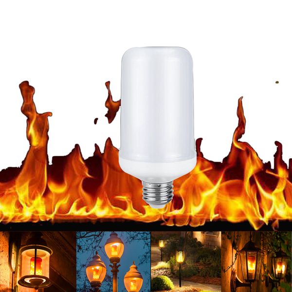 

e27 8w эффект пламени мозоли сид света лампочки огонь горения flicker заменить газовый фонарь рождество хэллоуин украшения
