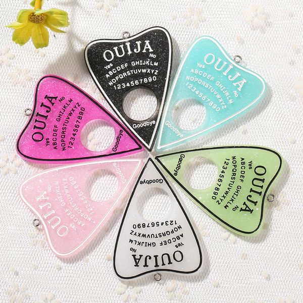 

42*60 мм планшетка ouija подвески плоской задней смолы подвески ожерелье кулон для diy украшения, Bronze;silver