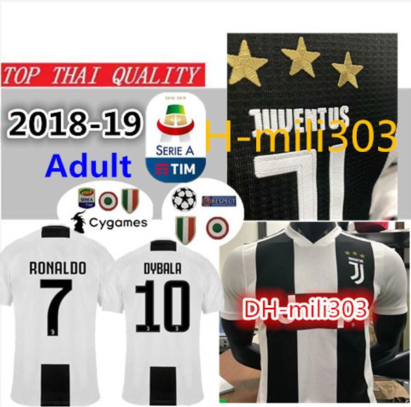 

18 19 player ver ion juventu ronaldo dybala marchi io higuain mandzukic occer jer ey 2018 2019 juve d co ta da calcio football hirt