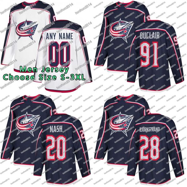 

Anthony Duclair Oliver Bjorkstrand Riley Nash Columbus Blue Jackets Nick Foligno Sergei Bobrovsky Brandon Dubinsky Zachary Werenski Jersey