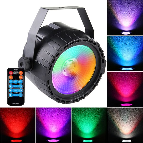 

Светодиодный сценический свет RGB UV COB Par Light 30 Вт ParLight Беспроводной пульт дистанцио
