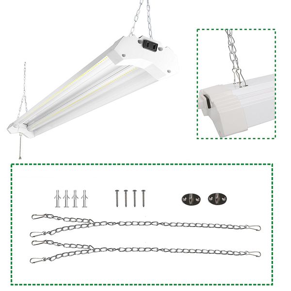 Linkable LED Loja de Utilidade Leve 4ft 4800 Lumens Super Brilhante 40 W 5000 K Daylight Certificado ETL LED Garagem Luzes Dispositivo Elétrico Luminária LED Durável